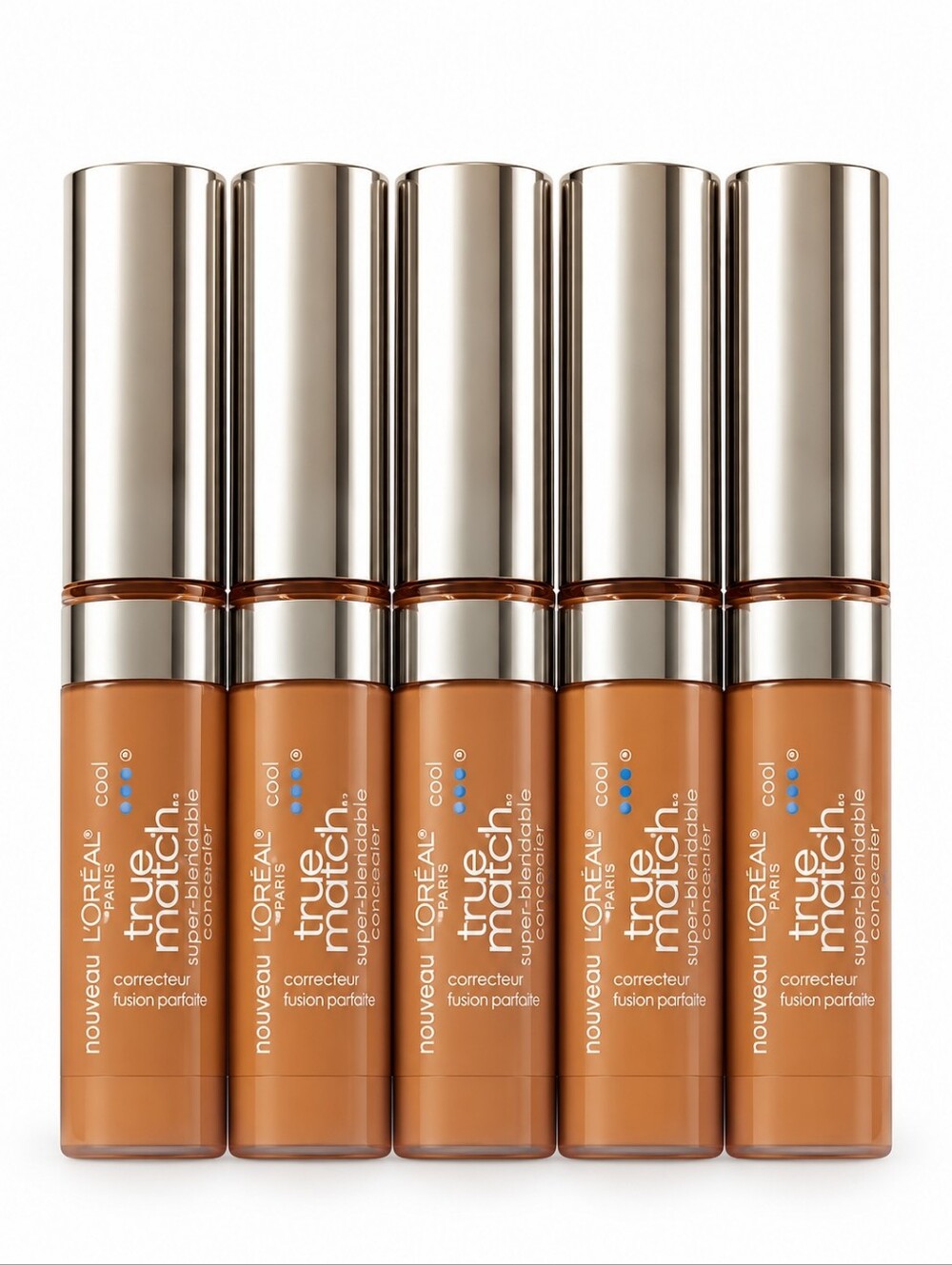 5 x L'Oreal Paris True Match Blendable Concealer C4-5 Light Medium Cool